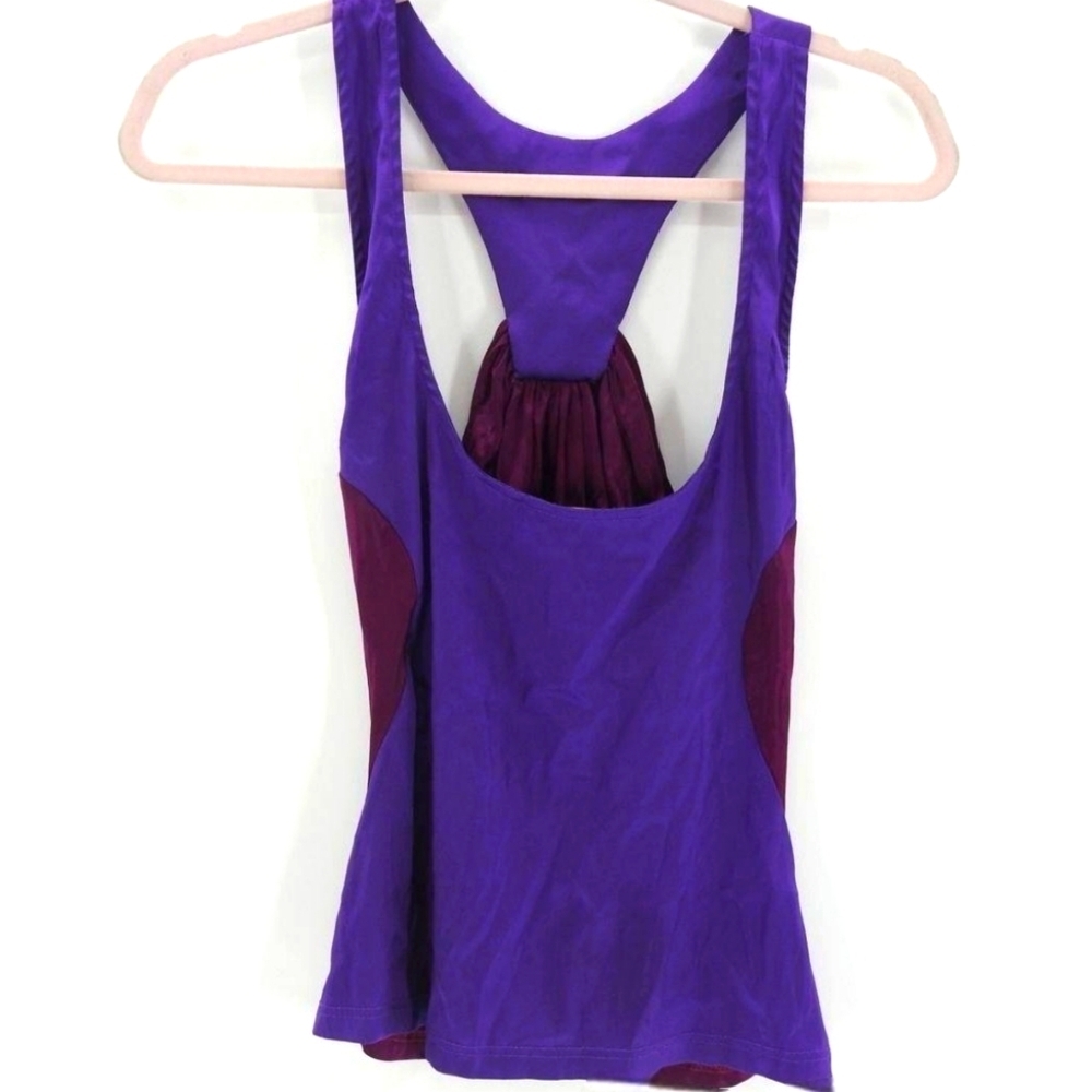 GIANNI VERSACE Silk & Viscose Vintage Y2K Racerback Sleeveless Tank Top